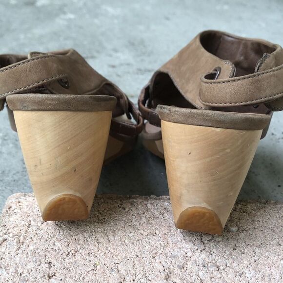 Camper leather heeled sandals - Picture 6 of 8